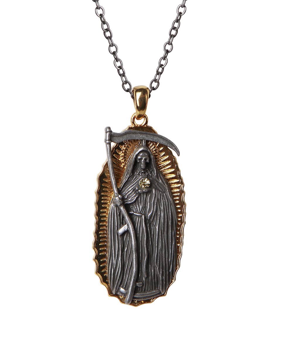 Santa Muerte Pendant Necklace