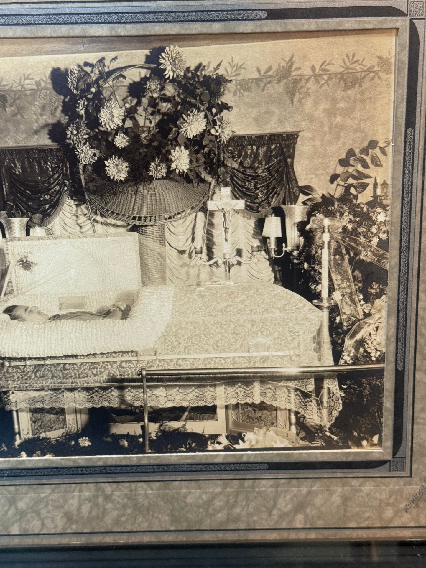 Victorian Memento Mori Funeral Photo Cabinet Card