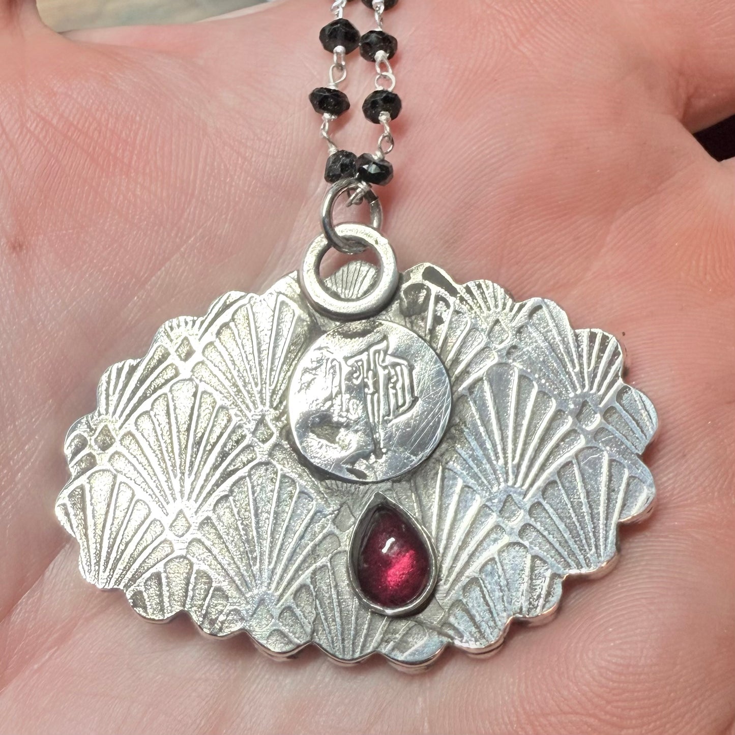 Sterling Gothic Victorian Lover’s Eye Necklace Frances