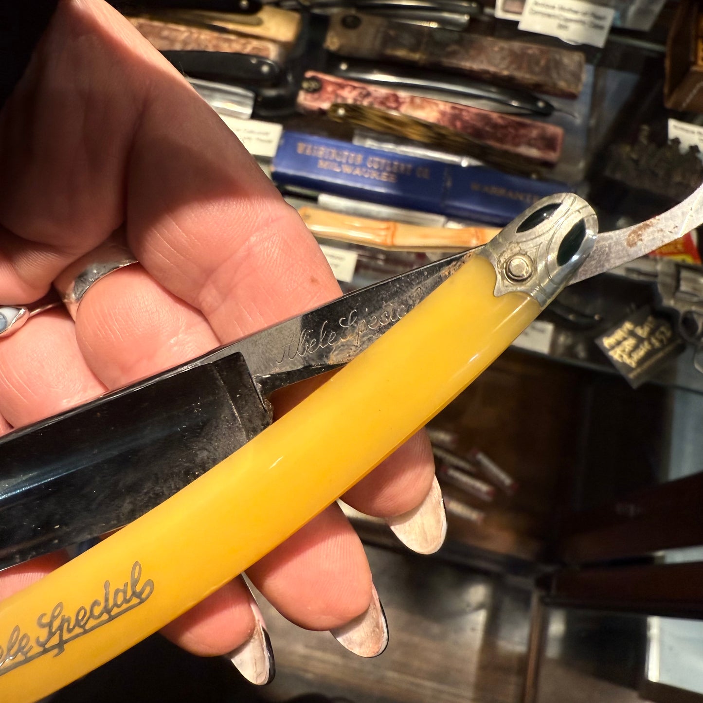 Antique Abele Special Straight Razor With Box