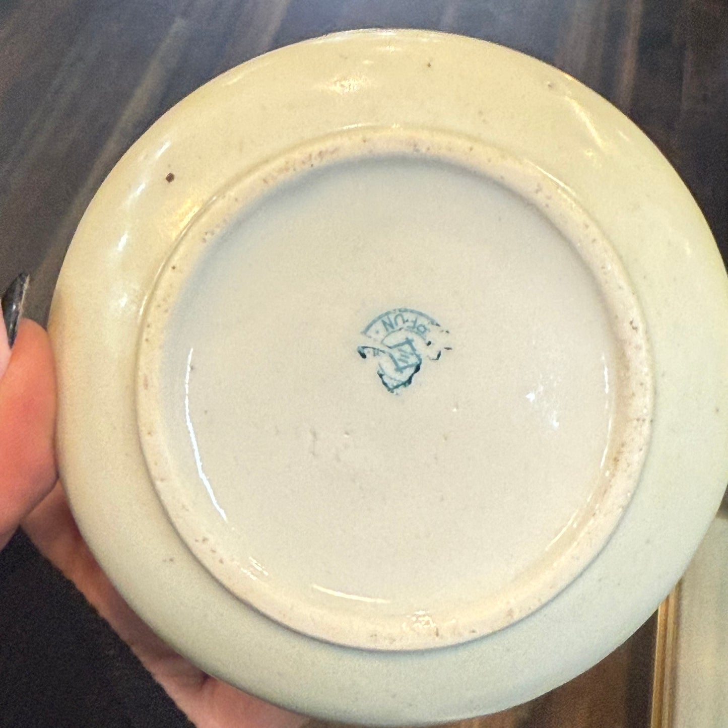 Antique Porcelain Victorian Woman Trinket Powder Box