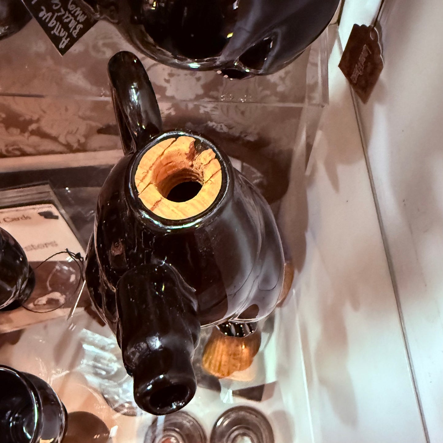 Antique 1940’s Black Cat Decanter Set