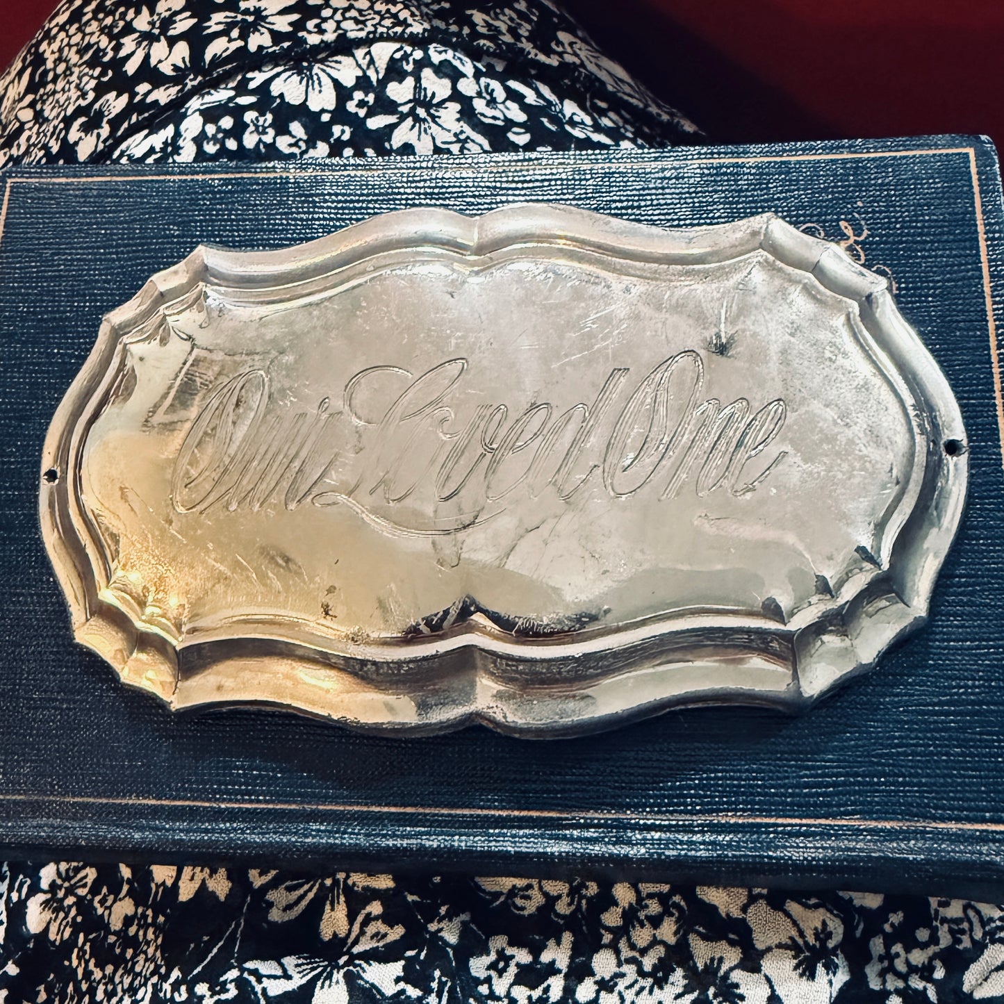 Victorian Our Loved One Coffin Plaque