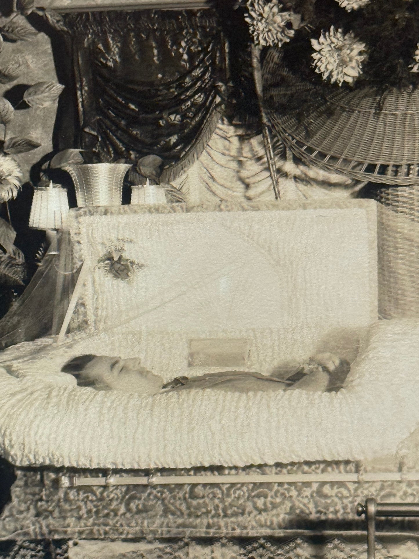 Victorian Memento Mori Funeral Photo Cabinet Card