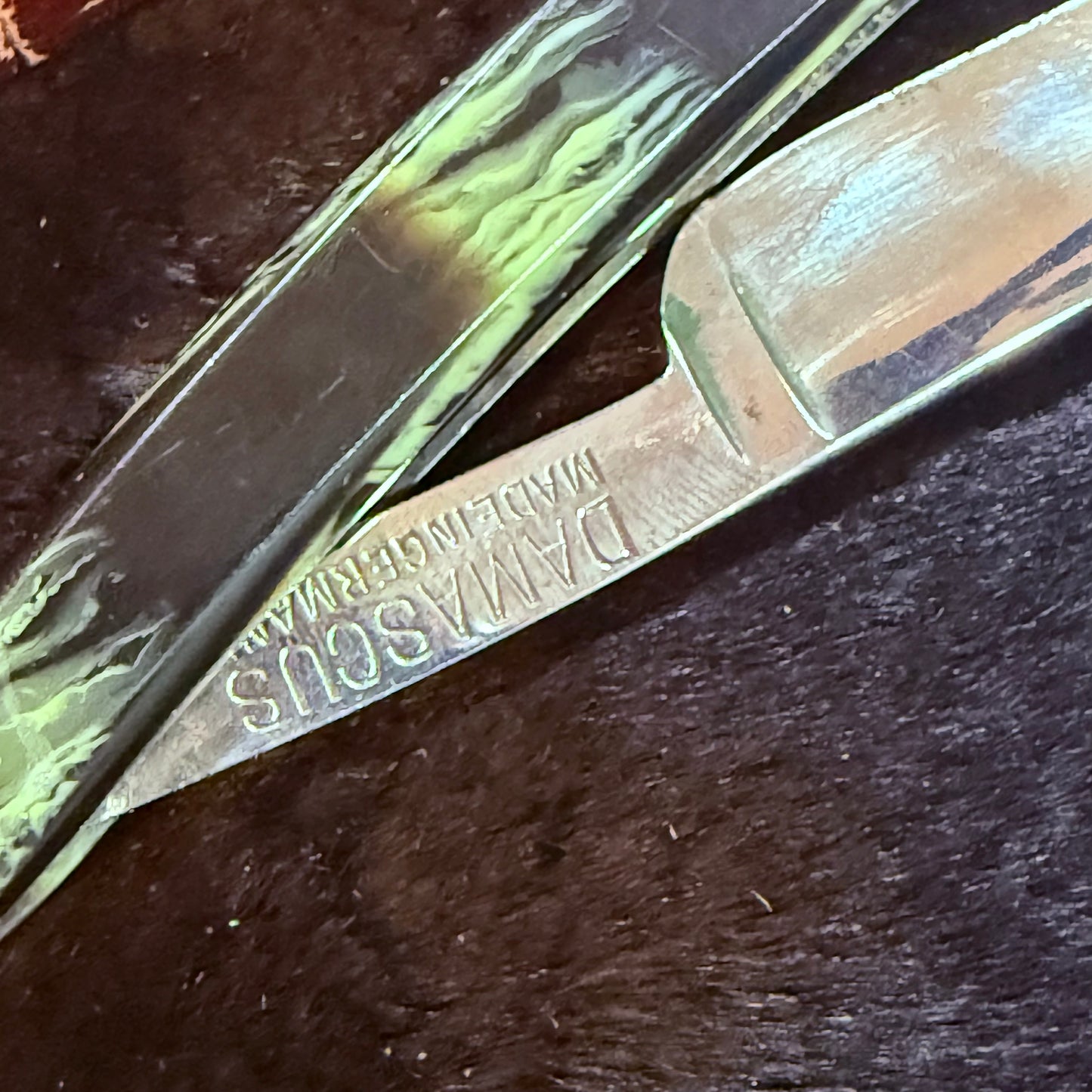 Antique Black & Green Razor With Box