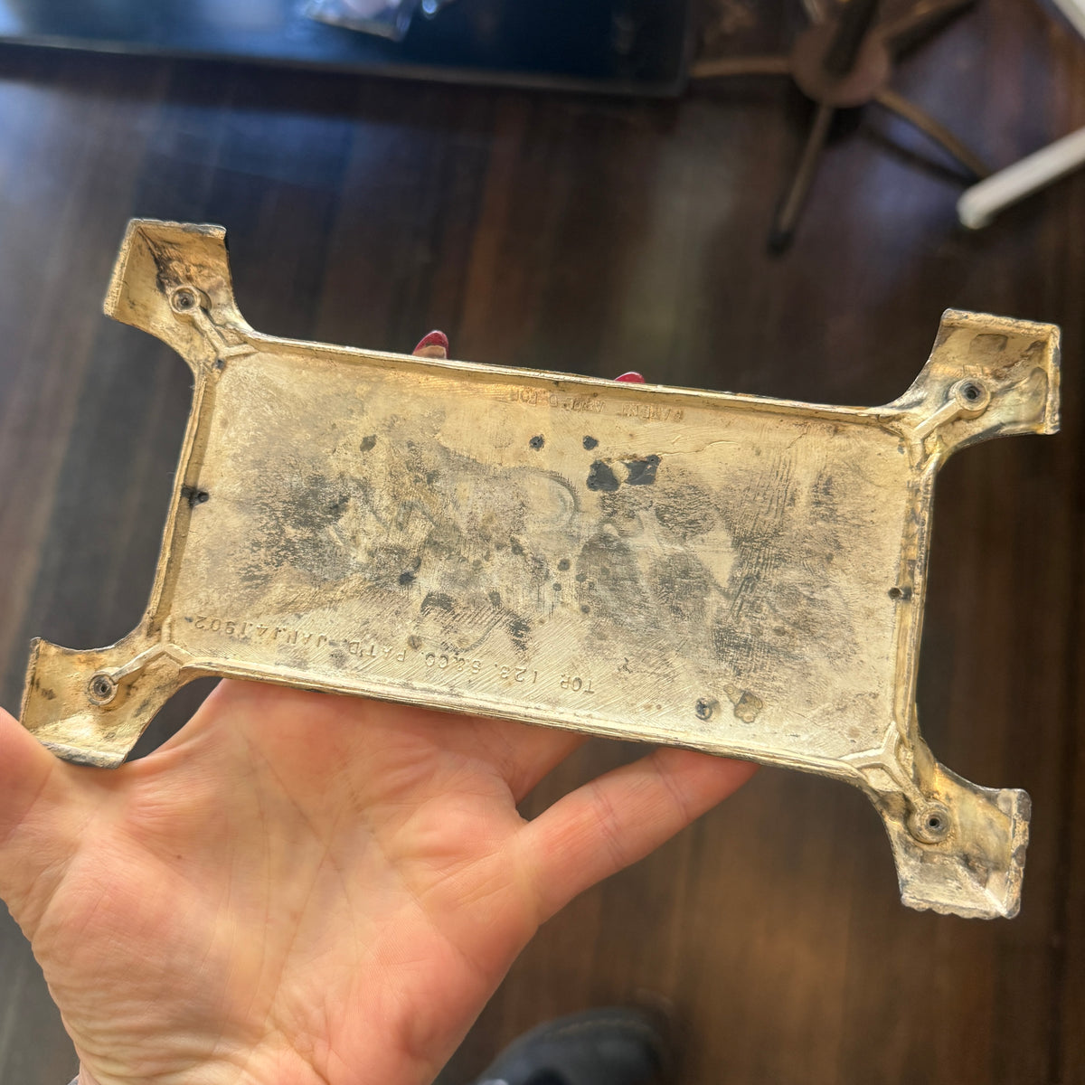 Victorian Large At Rest Coffin Plaque
