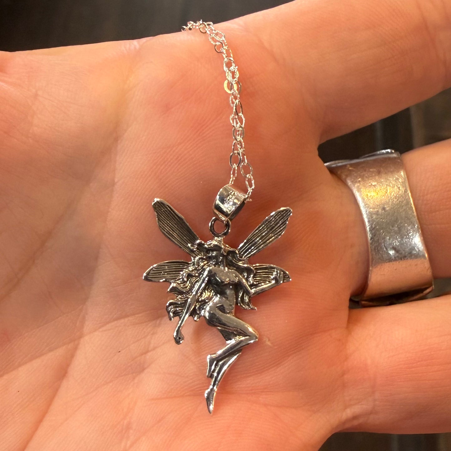 Sterling Silver Fairy Necklace