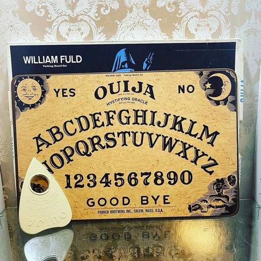 Antique 1960’s Ouija Board & Planchette Blue Ghost Original Box - Loved To Death