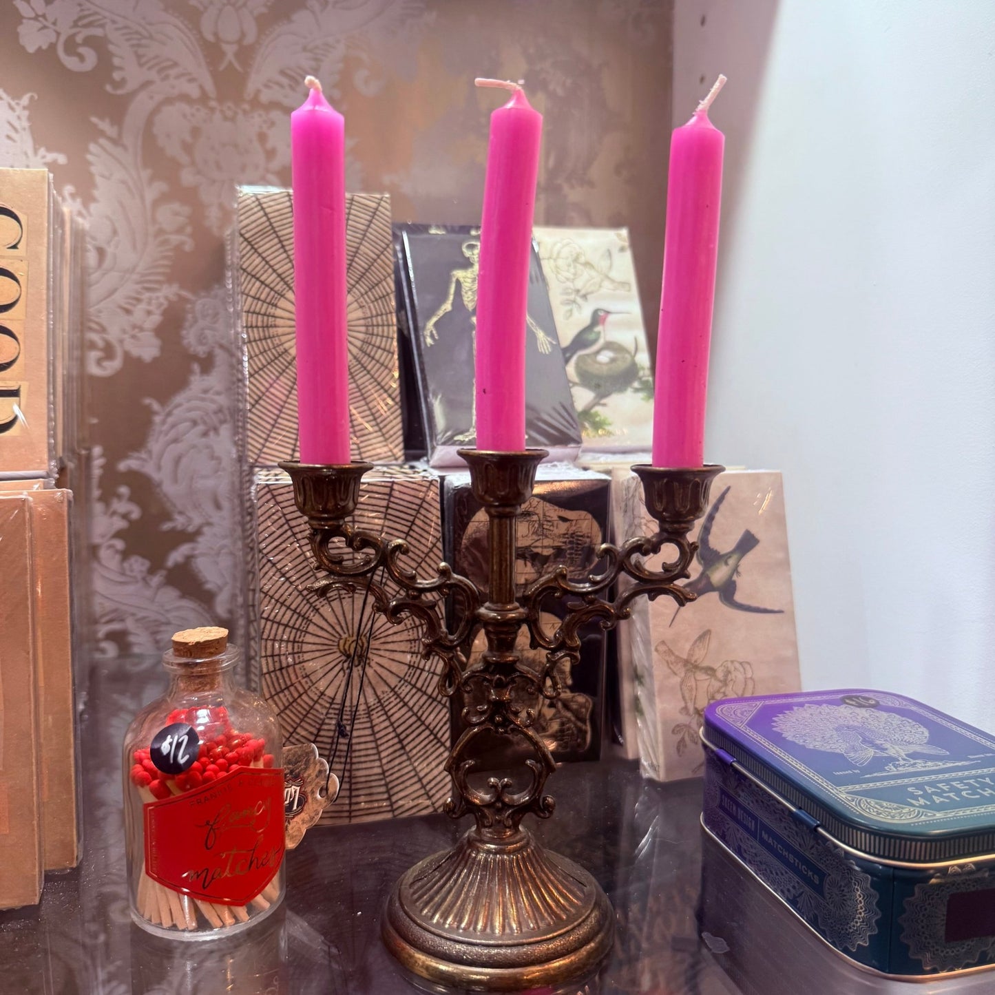 Antique Italian Mini Triple Candelabra - Loved To Death