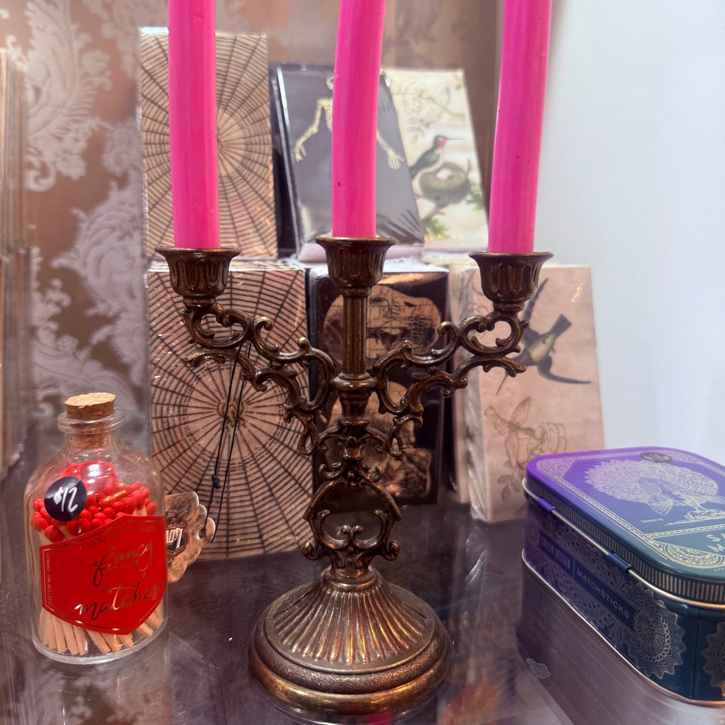 Antique Italian Mini Triple Candelabra - Loved To Death