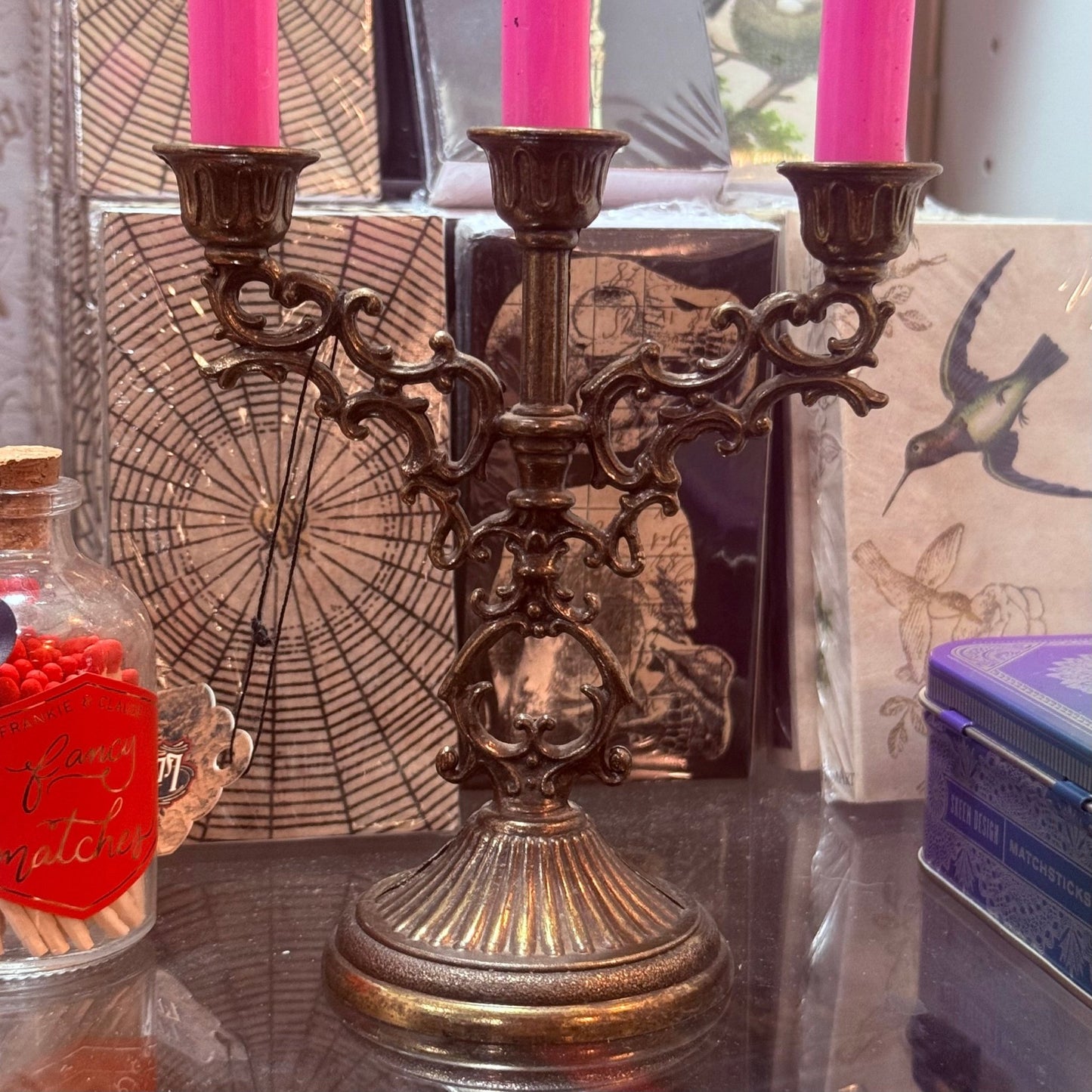 Antique Italian Mini Triple Candelabra - Loved To Death