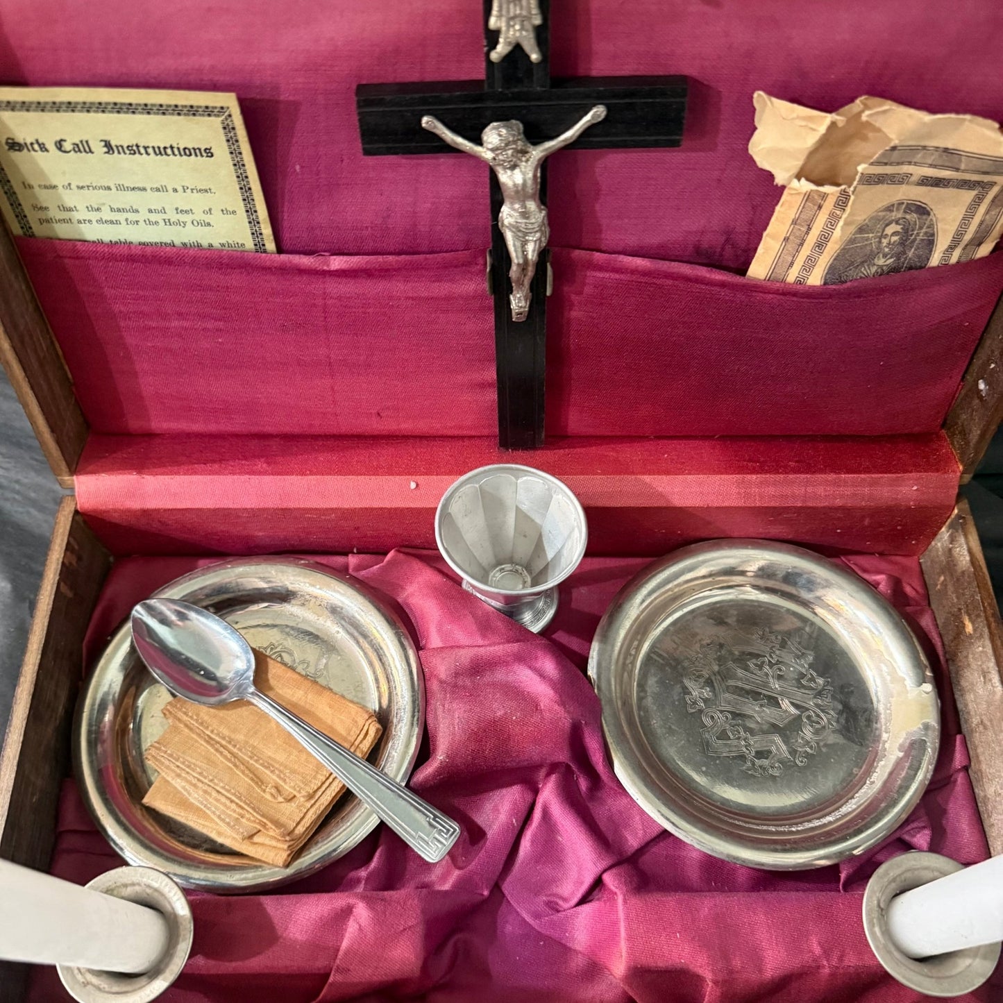 Antique Last Rites Sick Call Box - Loved To Death