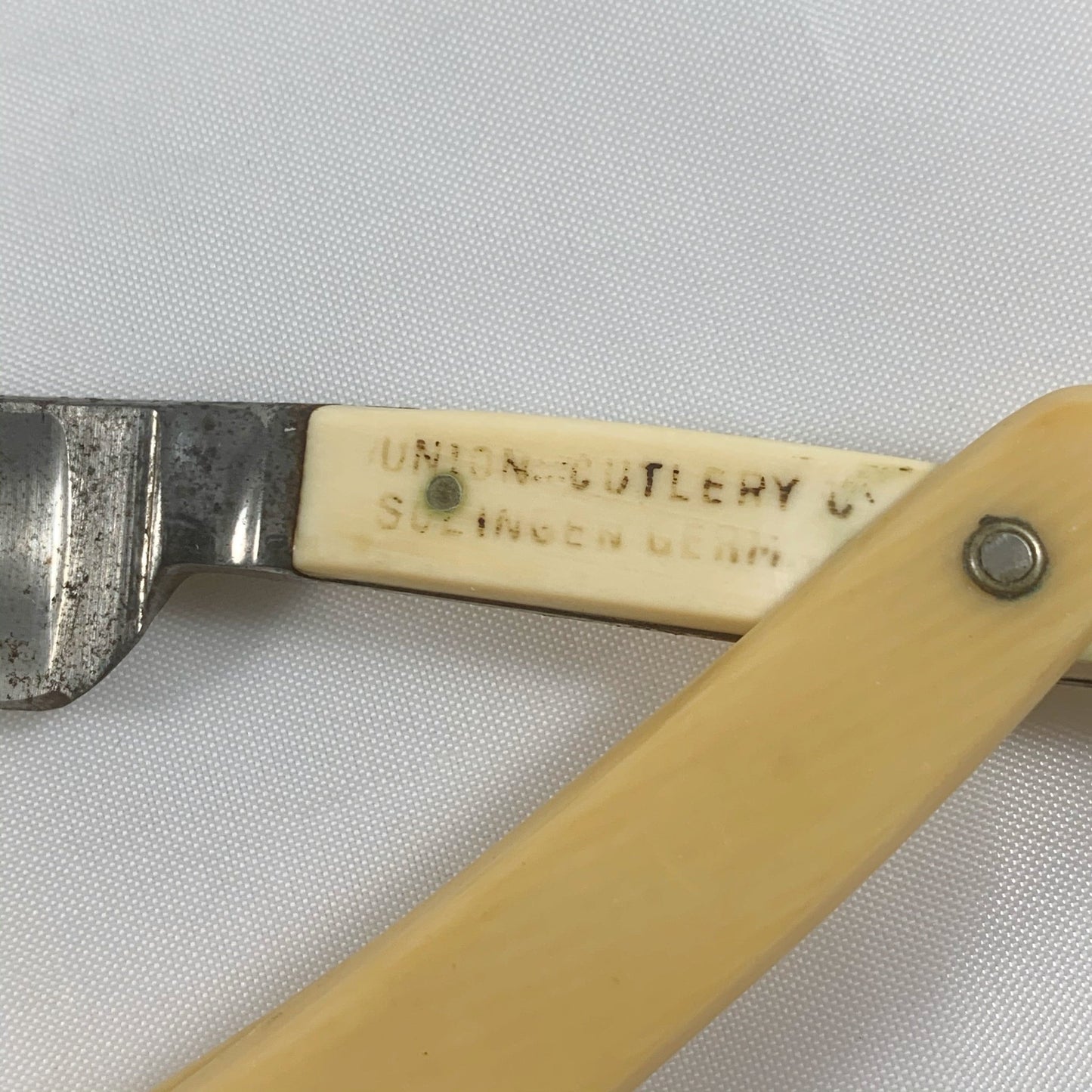 Antique Solingen Celluloid Straight Razor - Loved To Death