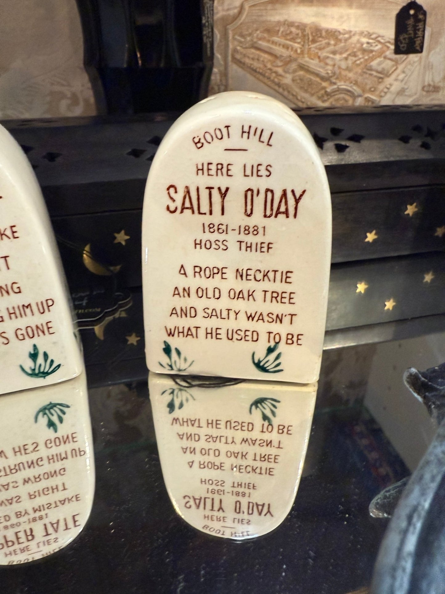 Antique Tombstone Salt & Pepper Set - Loved To Death