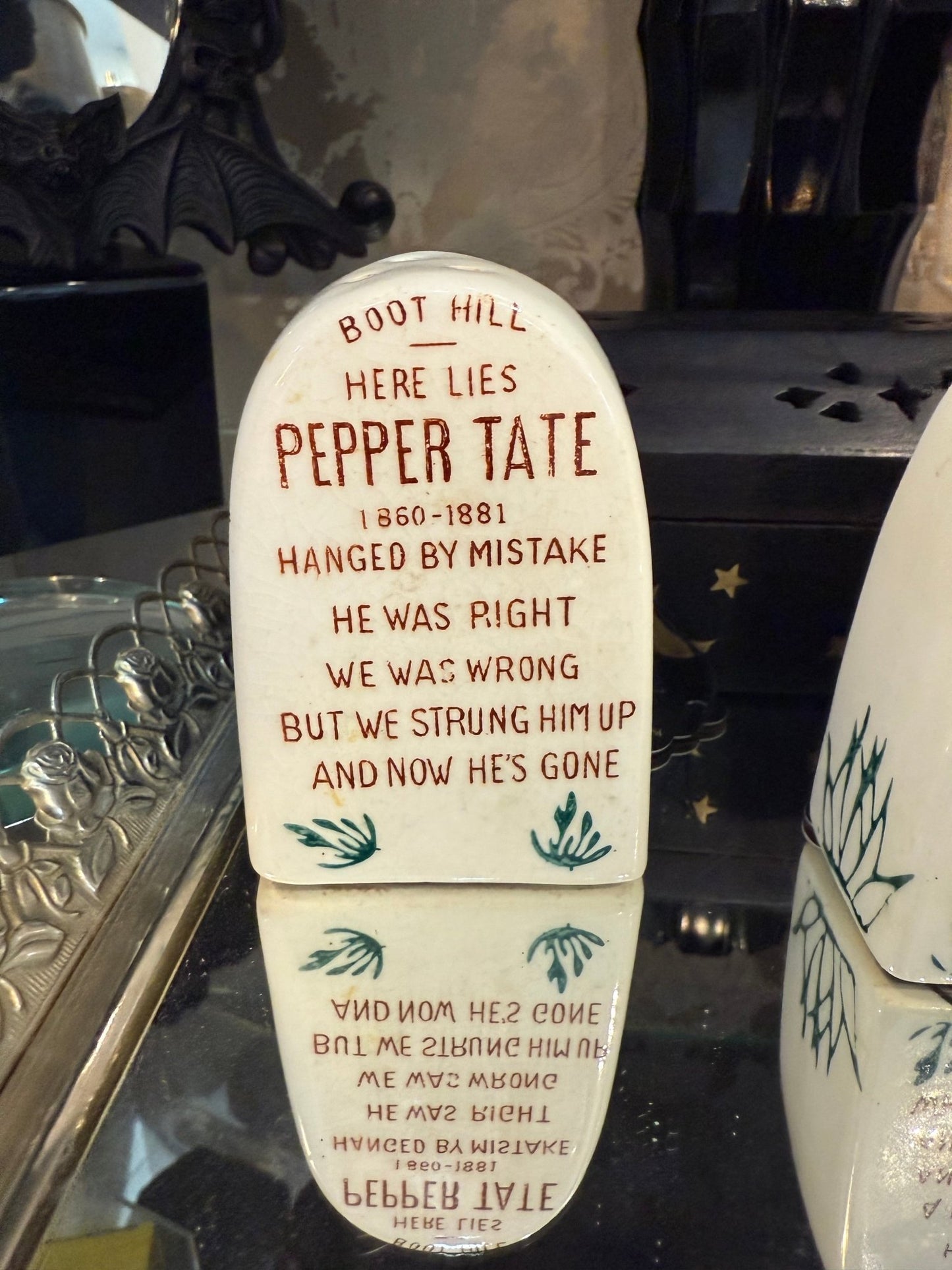 Antique Tombstone Salt & Pepper Set - Loved To Death