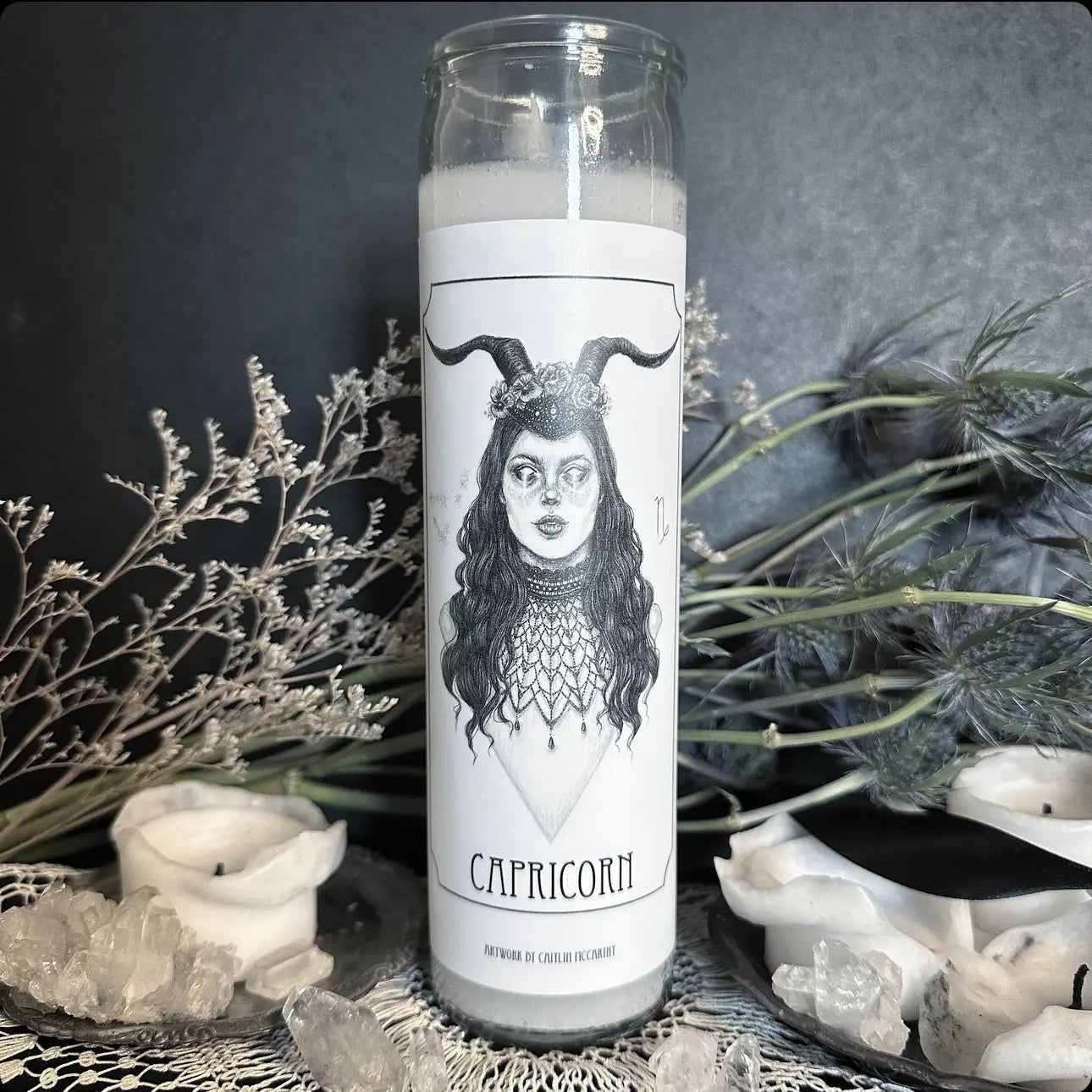 Astrology Altar Candle Caitlin McCarthy - Loved To Death