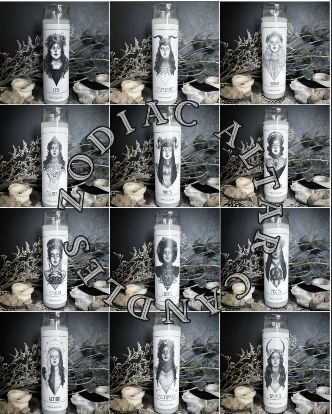 Astrology Altar Candle Caitlin McCarthy - Loved To Death