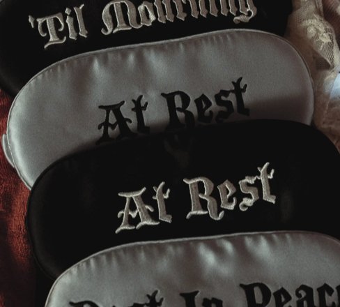 At Rest Silk Sleep Mask - Loved To Death