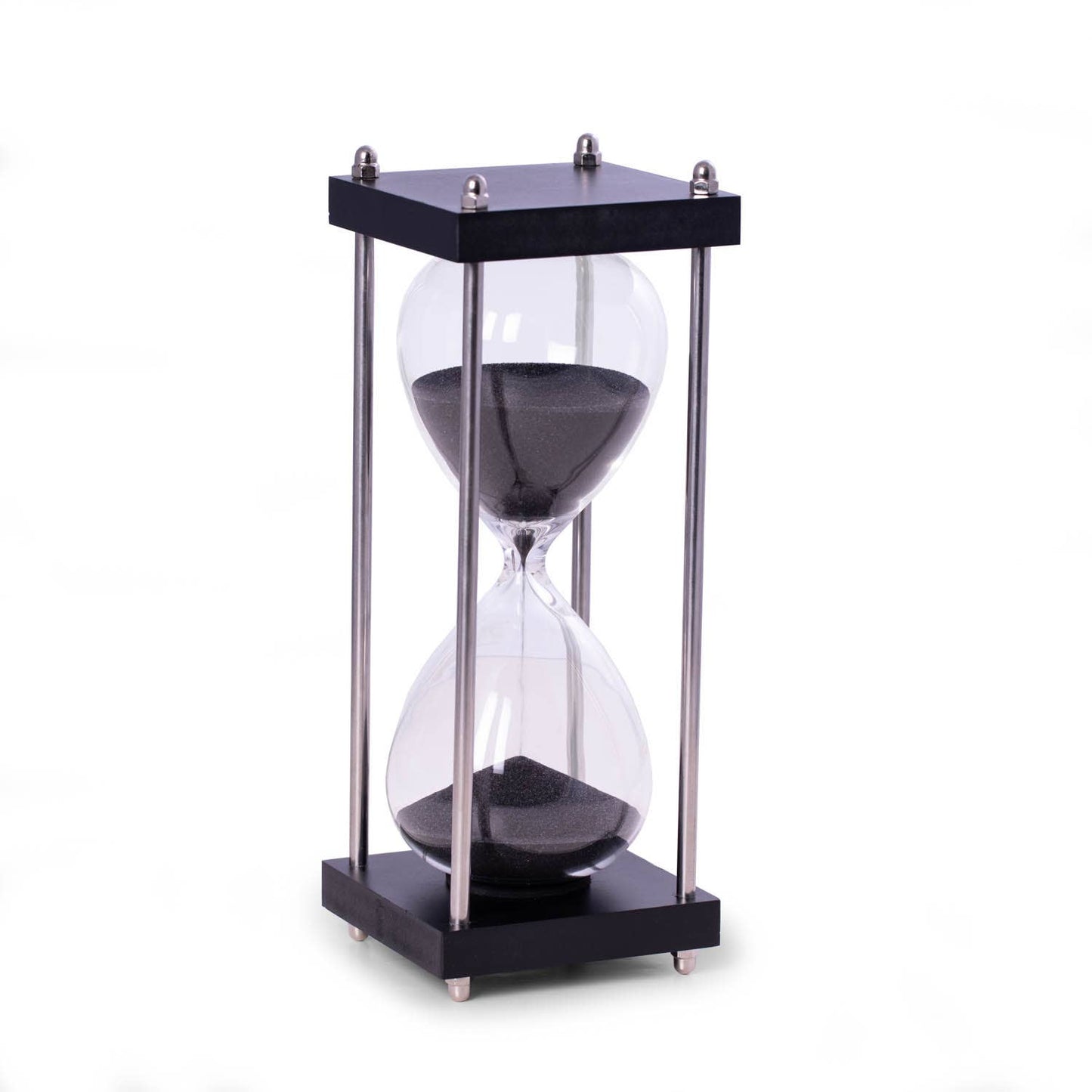 30 Minute Hourglass - Black Wood Sand Timer