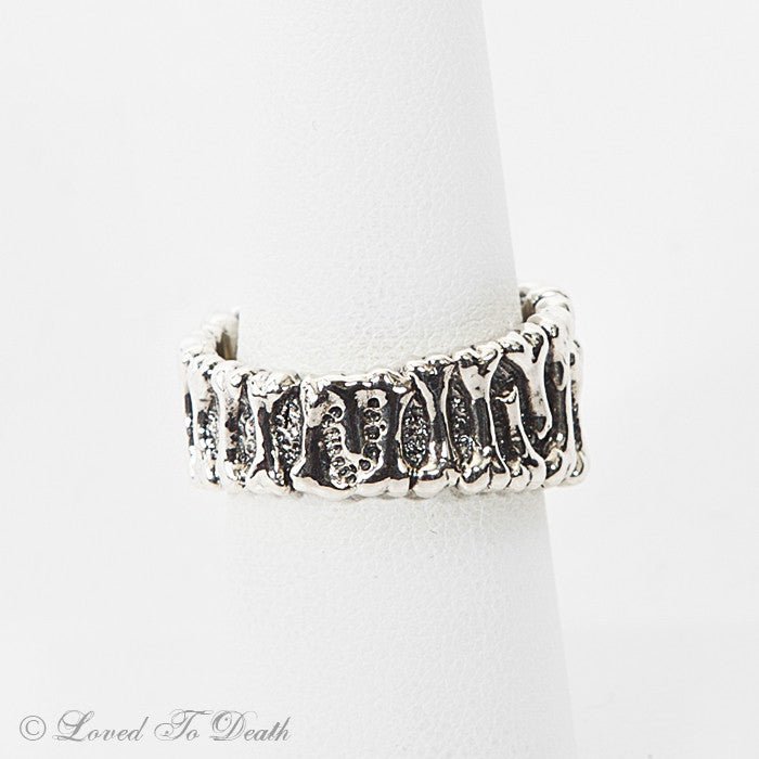 Band of Bones Sterling Silver - Loved To Death