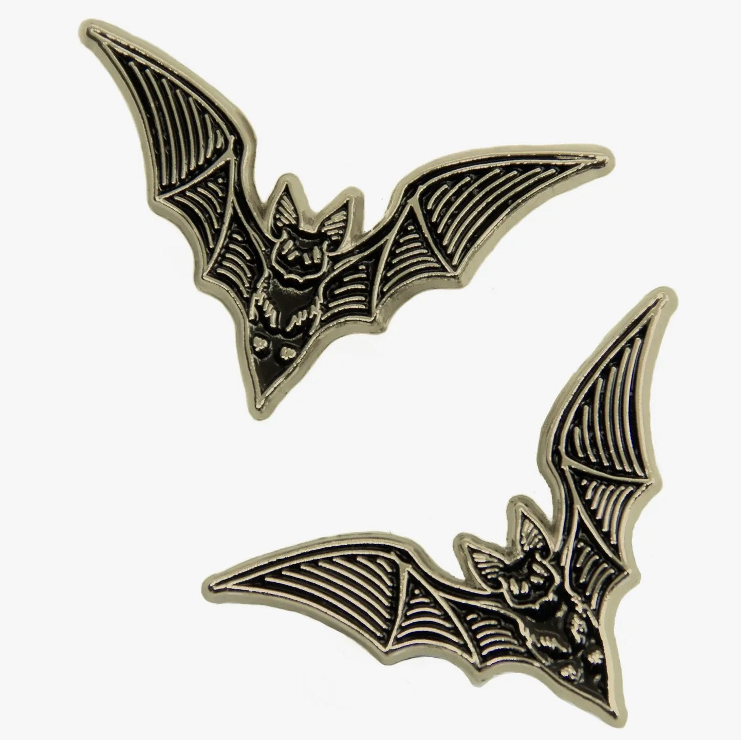 Bats Collar Enamel Pin Set - Loved To Death