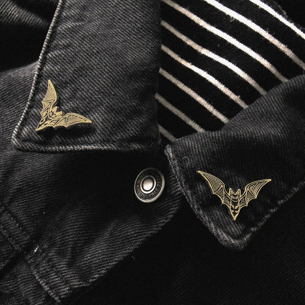 Bats Collar Enamel Pin Set - Loved To Death