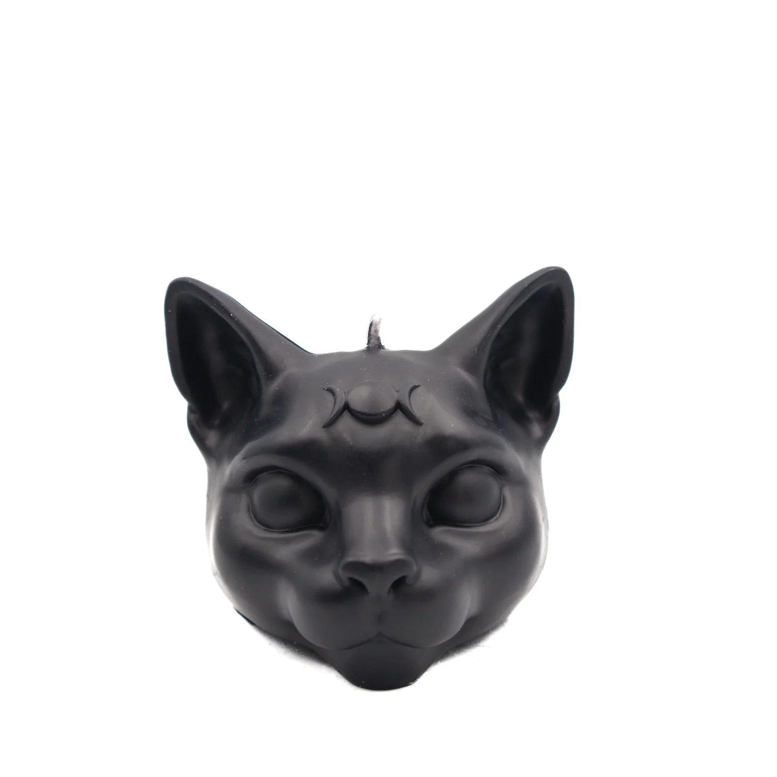Black Cat Triple Moon Sculptural Candle - Loved To Death
