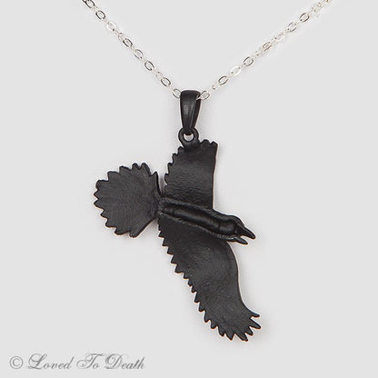 Black Raven Necklace - Loved To Death