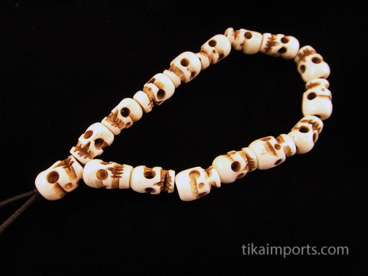 Bone Skull Mala Bracelet - No Tassel - Loved To Death