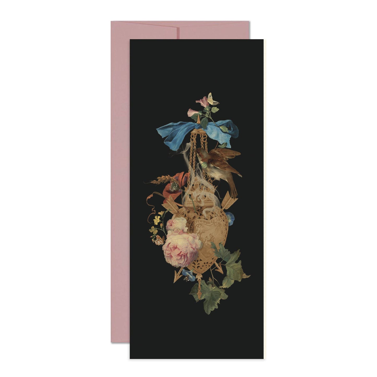 Burning Heart Greeting Card - Loved To Death