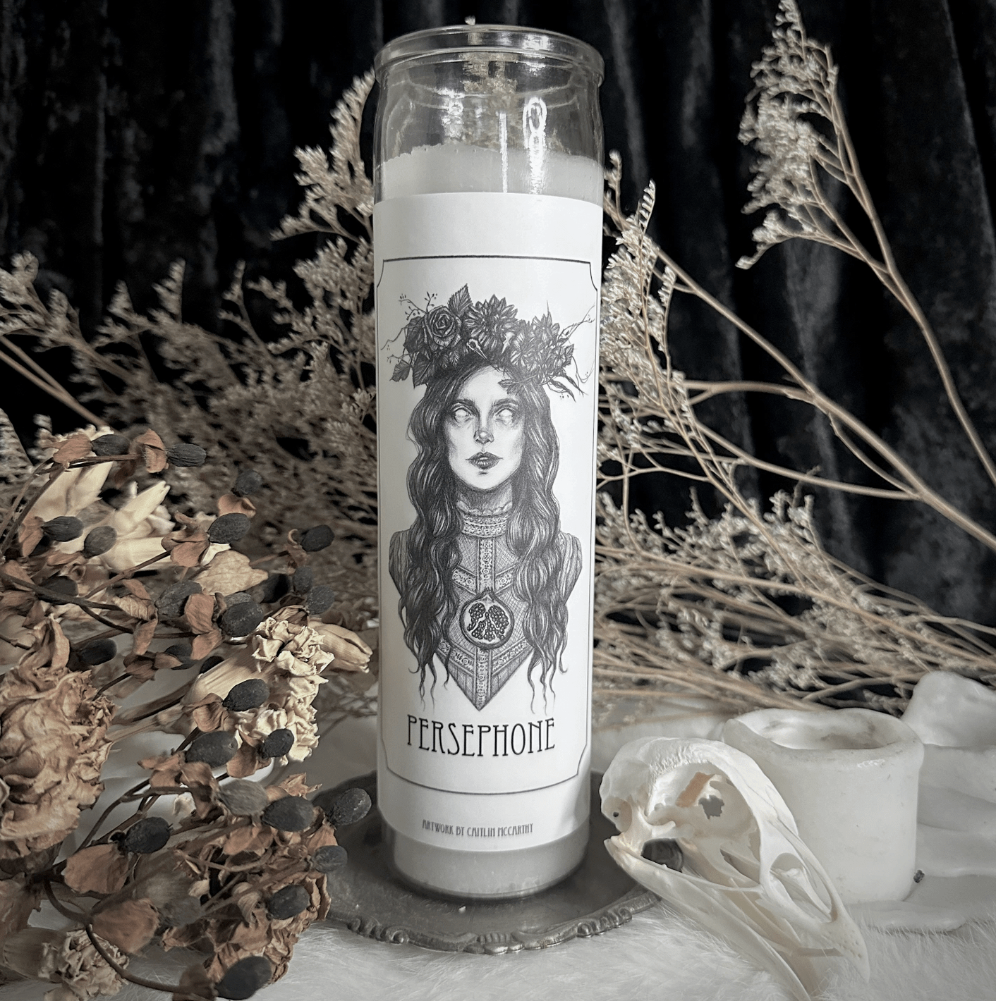 Caitlin McCarthy { Persephone } Altar Candle - Loved To Death