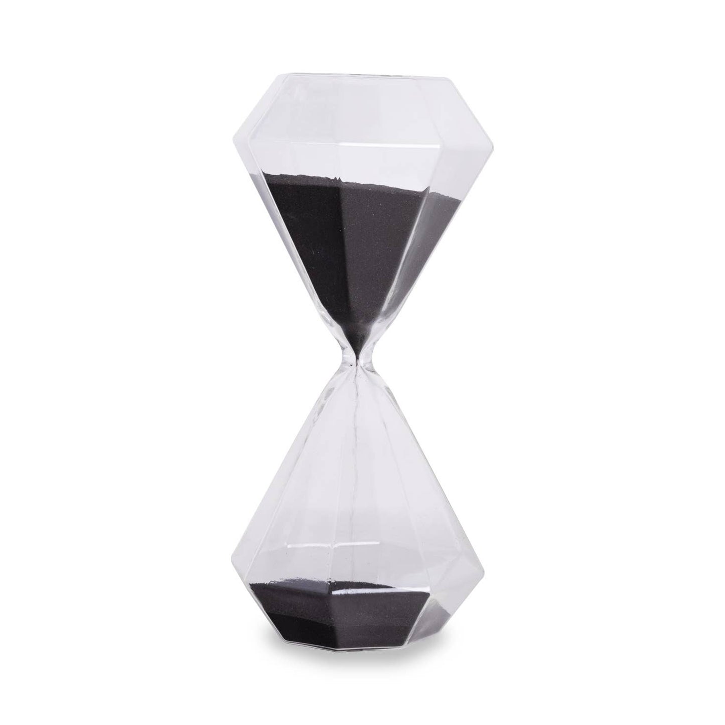 Black Sand Octagonal Hourglass 45 Minutes