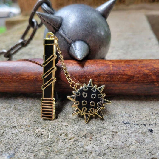 Medieval Flail Double Pin