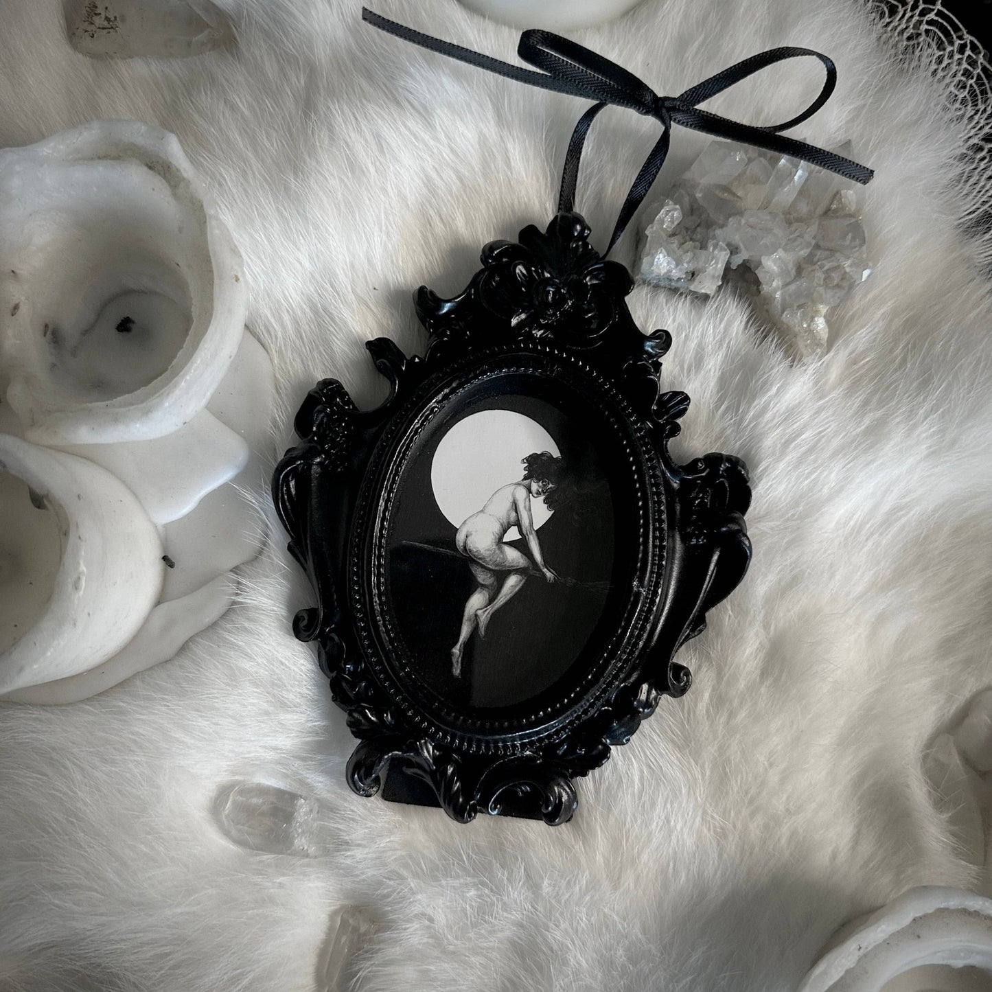 Departure for the Sabbath - Mini Ornate Framed Art Print - Loved To Death