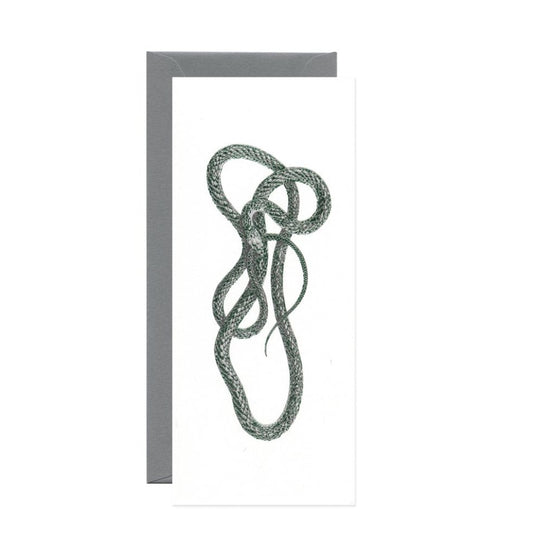 Green Mamba Snake Green Foil Long Gift Card - Loved To Death