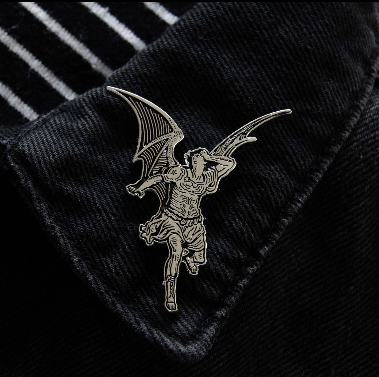 Gustave Dore Lucifer Enamel Pin - Loved To Death