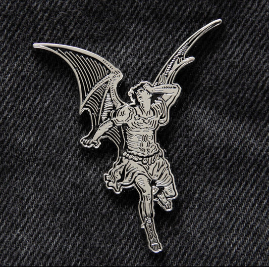 Gustave Dore Lucifer Enamel Pin - Loved To Death