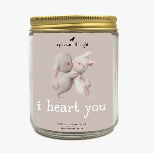 I Heart You Valentine Candle - Loved To Death