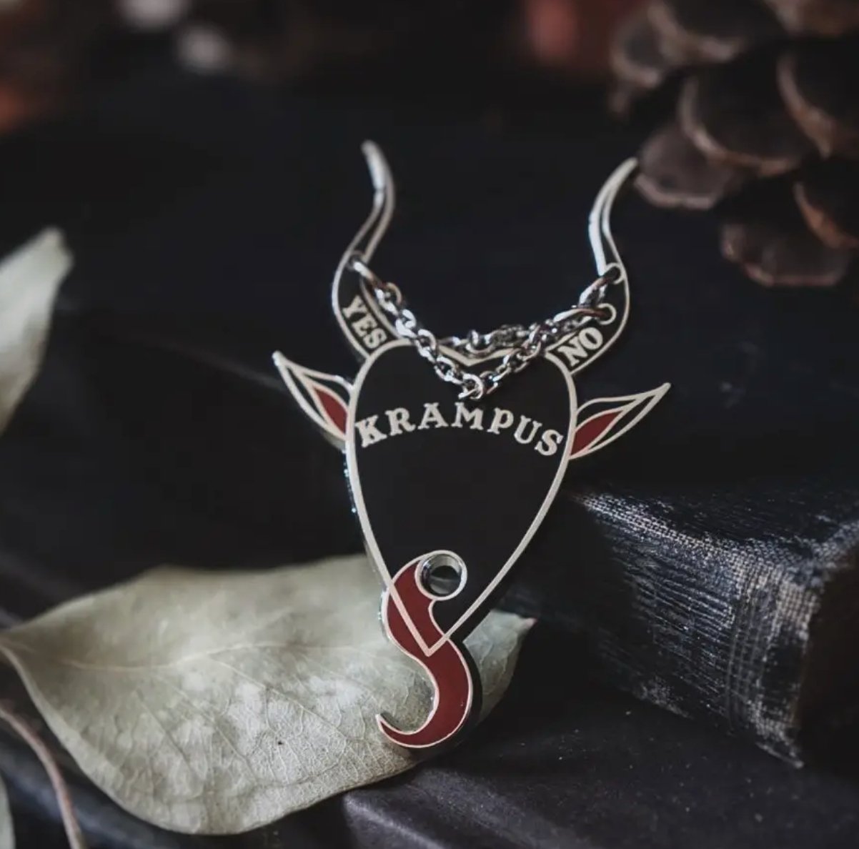 Krampus Chains Enamel Pin - Loved To Death