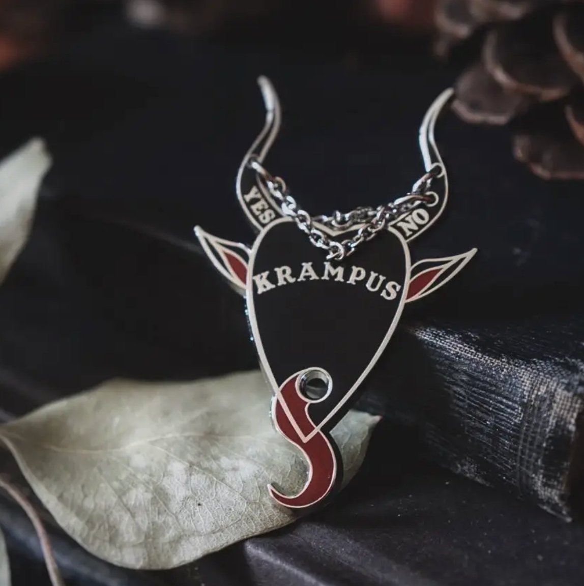 Krampus Chains Enamel Pin - Loved To Death