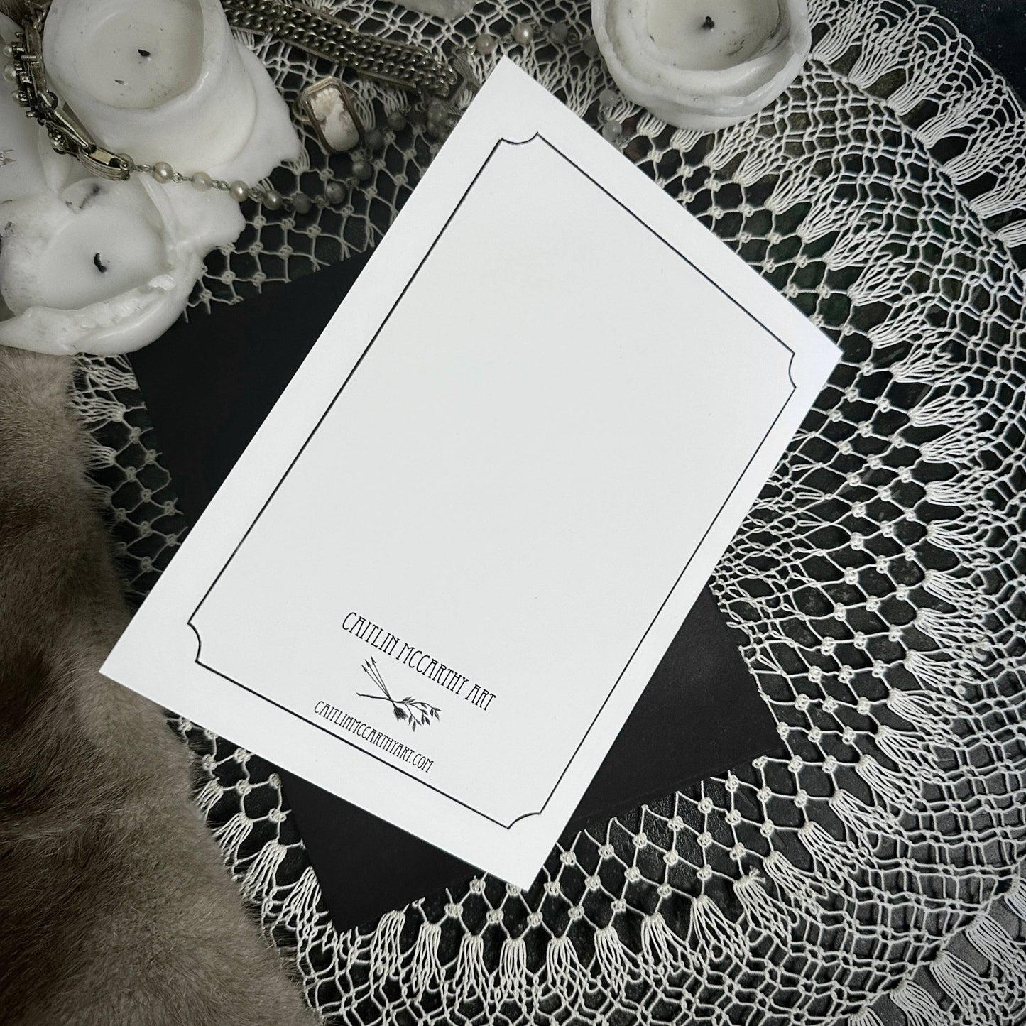 Let Them Eat Cake Birthday Card - Caitlin McCarthy Art - Loved To Death
