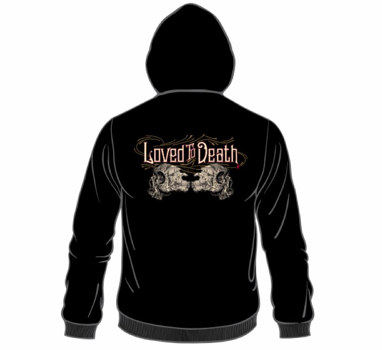 Loved To Death Zip Up Hoodie - Loved To Death