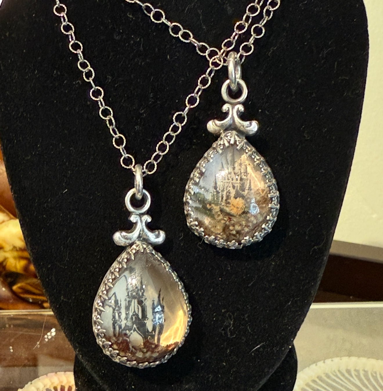 LTD Victorian Phantom Castle Sterling Handmade Necklace 1 - Loved To Death