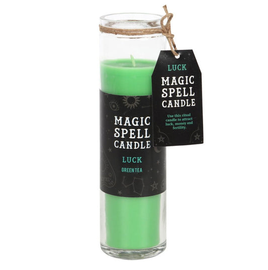 Luck Green Magic Spell Candle - Loved To Death