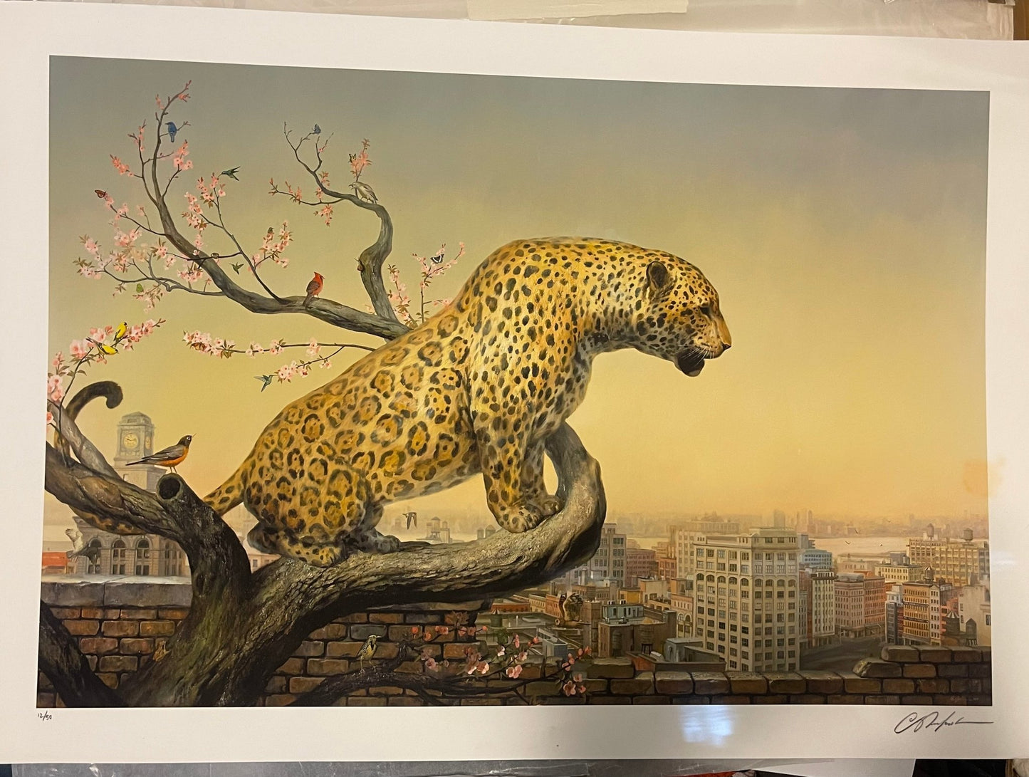 Martin Wittfooth { Aviary } Original Signed & Numbered Print - Loved To Death