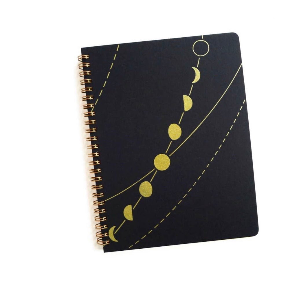 Moon Phase Coil Notebook - Loved To Death