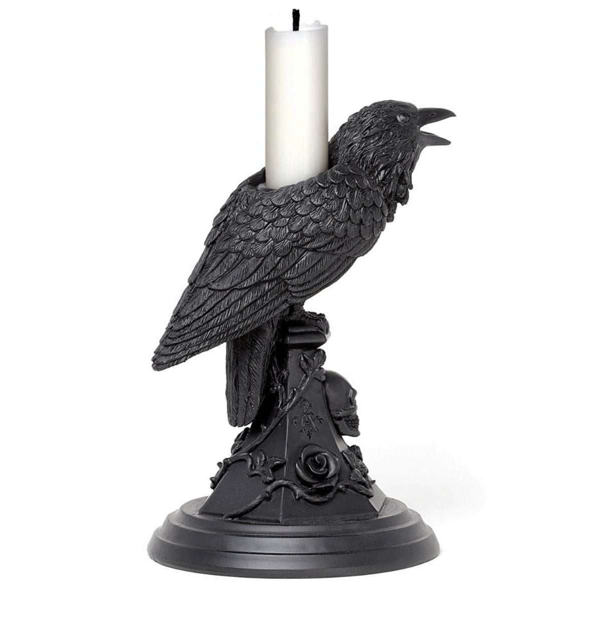 Poe's Raven Candle Stick - Loved To Death