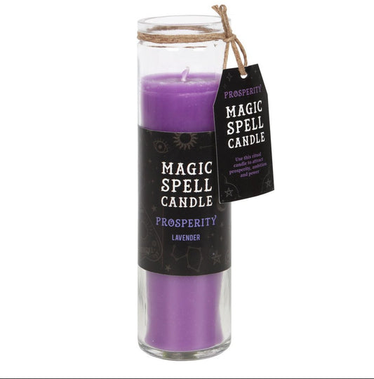 Prosperity Lavender Magic Spell Candle - Loved To Death