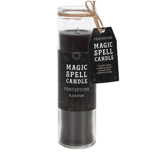 Protection Black Opium Magic Spell Candle - Loved To Death