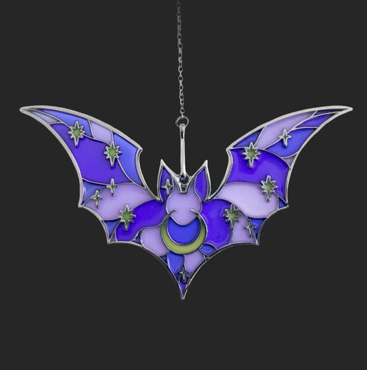 Purple Bat Enamel Ornament - Loved To Death